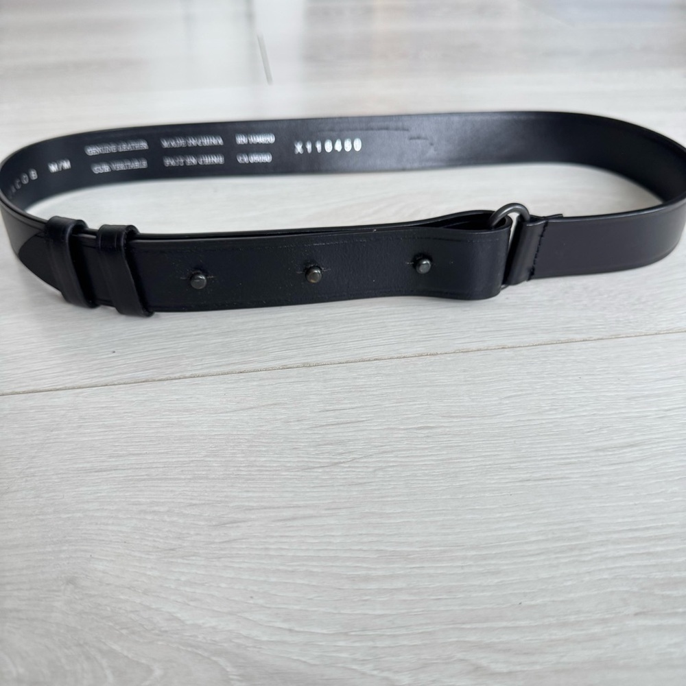 Vintage Jacob Black Leather Belt